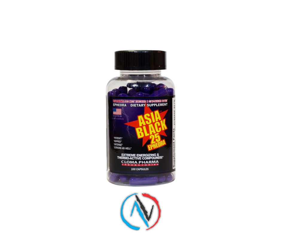 Cloma Pharma Asia Black 100 capsulas – Gym Nutricion Zacatecas